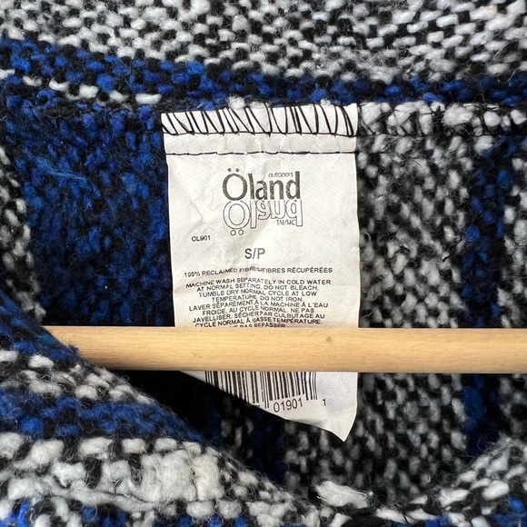 Blue and White Striped Baja Hoodie - Picture 3 of 3